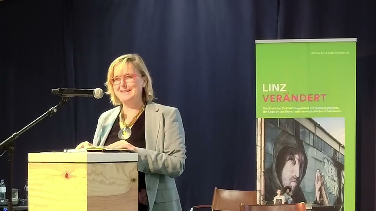 Standbild aus der Aufzeichnung der Tagung zum EU-Projekt Transdanube in der Tabakfabrik Linz